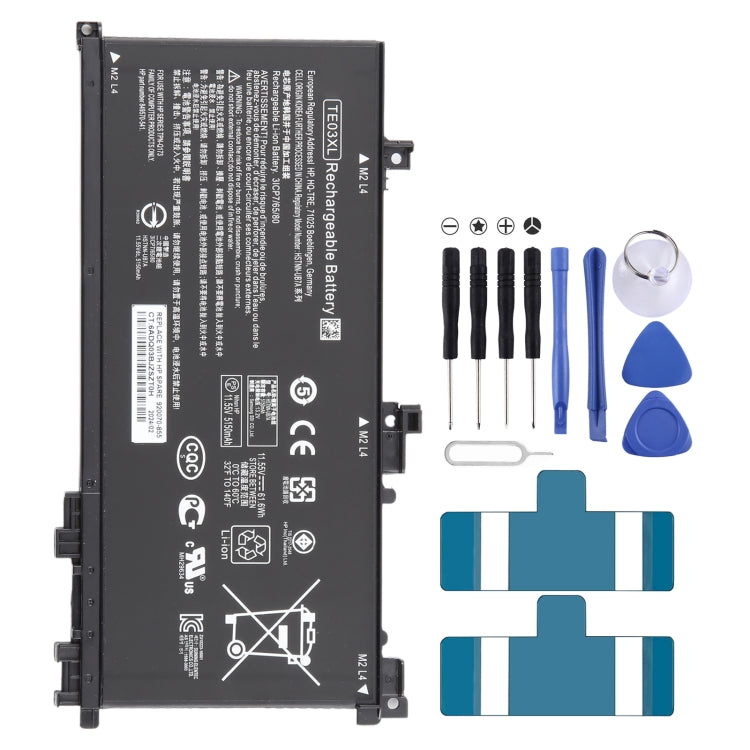 11.55V 61.6Wh 5150mAh Li-ion Battery for HP OMEN 15-bc011TX, 15-bc012TX, 15-bc013TX, 15-AX015TX, AX017TX, TPN-Q173, HSTNN-UB7A, 849910-850, TE03XL, For HP OMEN 15-bc011TX 11.55V 61.6Wh 5150mAh Li-ion Battery for HP OMEN 15-bc011TX, 15-bc012TX, 15-bc013TX, 15-AX015TX, AX017TX, TPN-Q173, HSTNN-UB7A, 849910-850, TE03XL, For HP OMEN 15-bc011TX